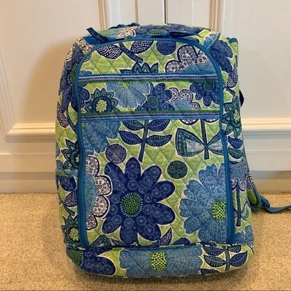 Vera Bradley Blue and Green Patterned Backpack Vera Bradley | Bags | Vera Bradley Blue And Green Small  main image 3
